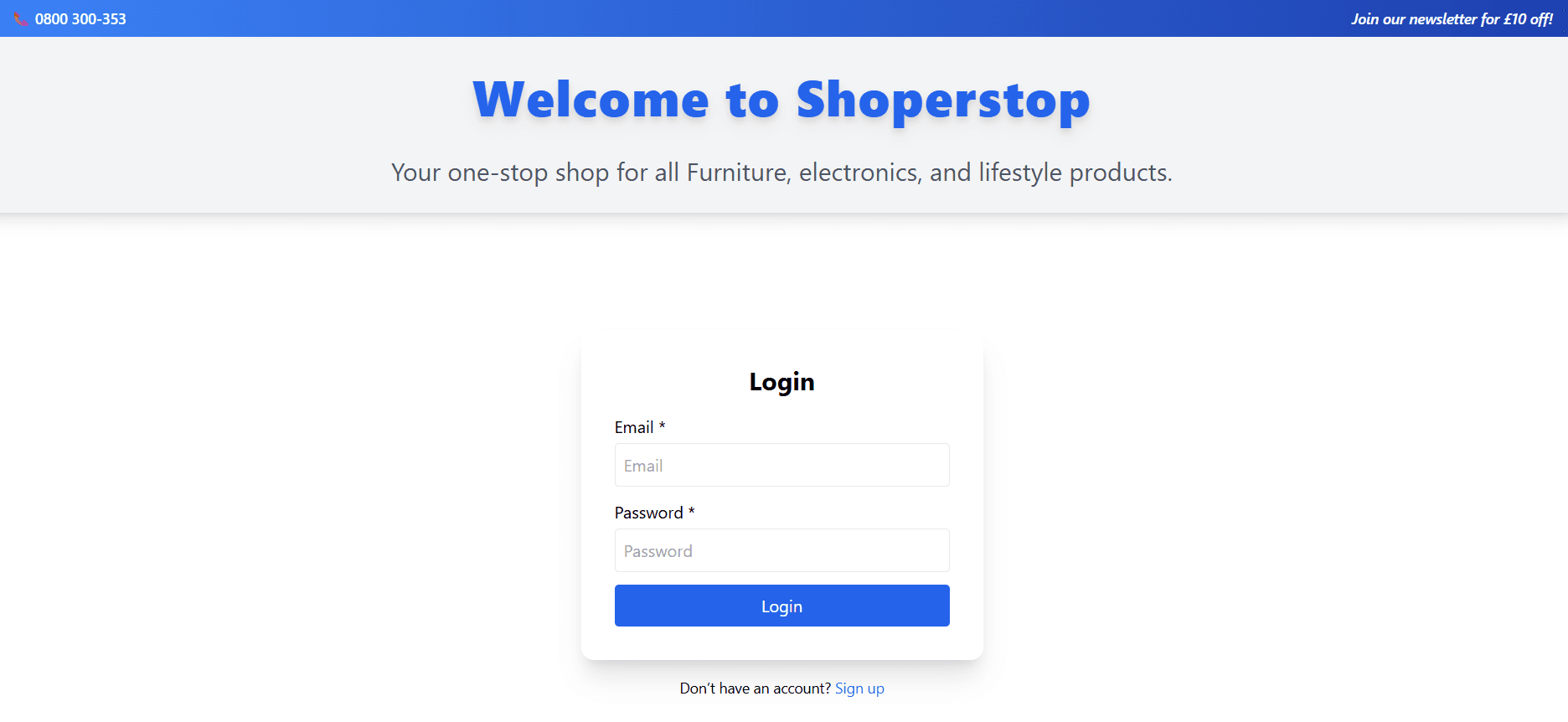Shoppers Stop Clone